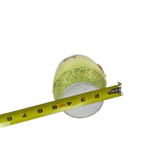 Antique Royal Saxe Germany Porcelain Vase Floral Ornate Handles Home Decor - Picture 2 of 8